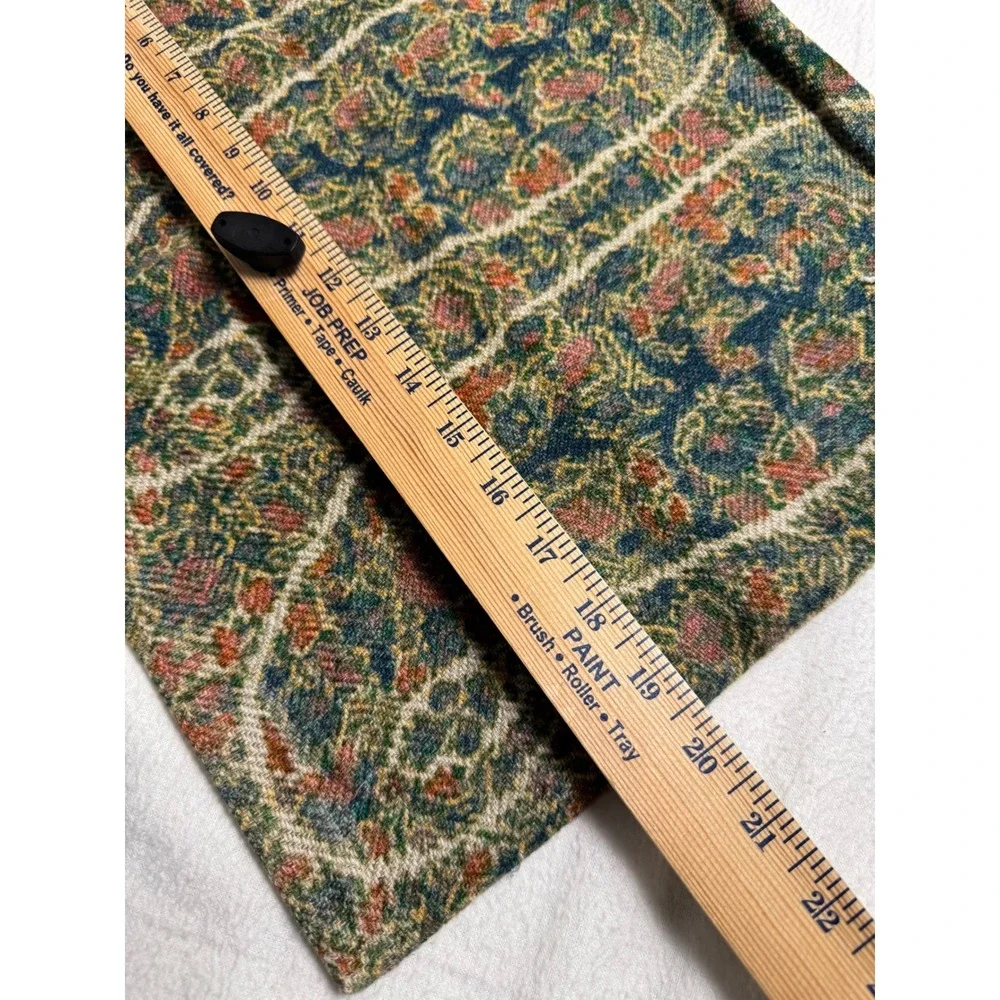 Pottery Barn Accent Pillow Cover 14x19 Multicolor Paisley Linen Cotton Tapestry